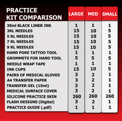 Hand Poke Practice Kit - Large - 99 Items