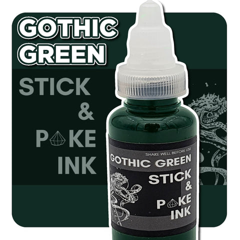Gothic Green - Stick & Poke Tattoo Ink